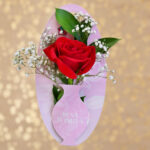 Vase Blush Flower Note