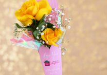 Blush Pocket Flower Door Handle