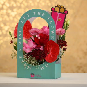 Midnight Teal Flower Box