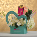 Cradle Teal Flower Box