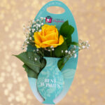 Congratulate Vase Teal Flower Note